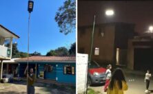 Morador de Curitiba constrói poste movido a energia solar e gera iluminação de graça na sua região
