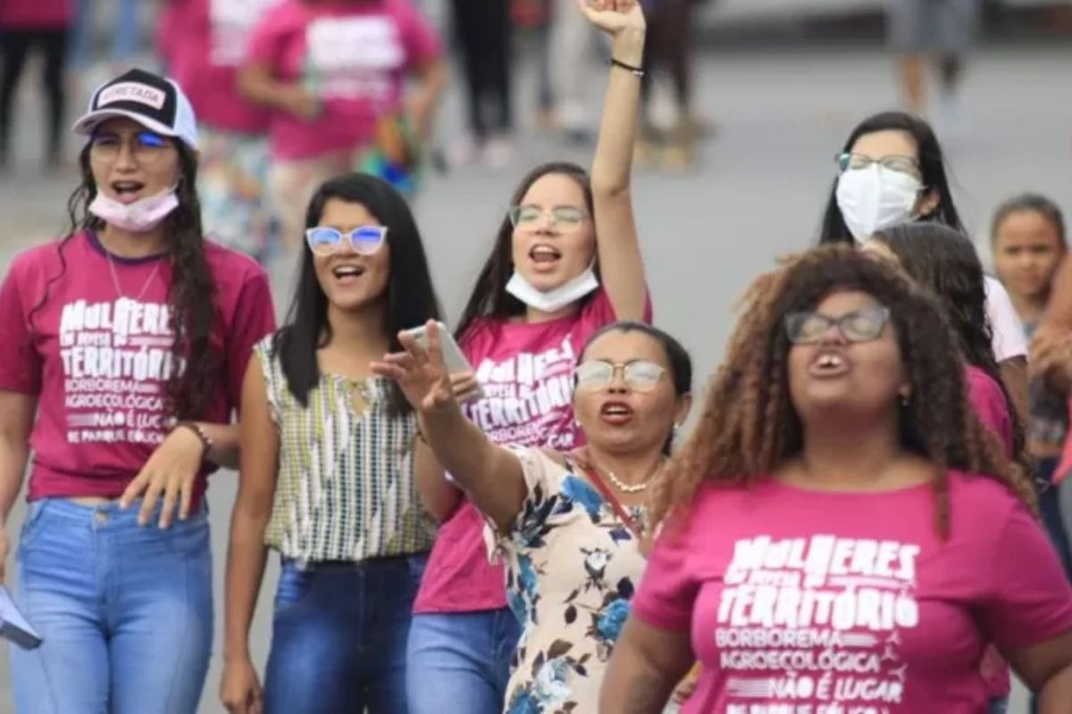 Mulheres Protesto usinas eólicas Nordeste do Brasil