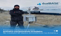 Empresa catarinense Dualbase instala o primeiro equipamento de medição de dados atmosféricos com tecnologia 100% brasileira na Antártica