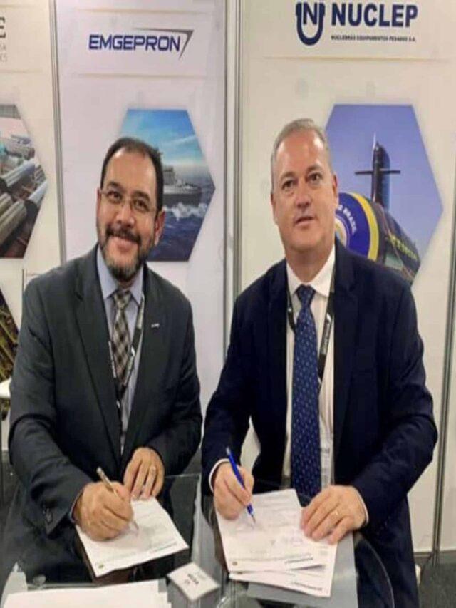 Nuclep e Emgepron firmam memorando de entendimento na NavalShore para projetos da Marinha do Brasil voltados ao setor naval