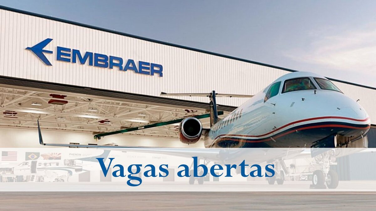 Para quem estava buscando uma oportunidade, esse pode ser o momento! A Embraer, conhecida por fabricar aviões, está com muitas vagas de emprego sendo ofertadas para São Paulo, Minas Gerais e Santa Catarina. Os cargos disponíveis são para profissionais com e sem experiência, não perca a chance de se inscrever nos processos seletivos.