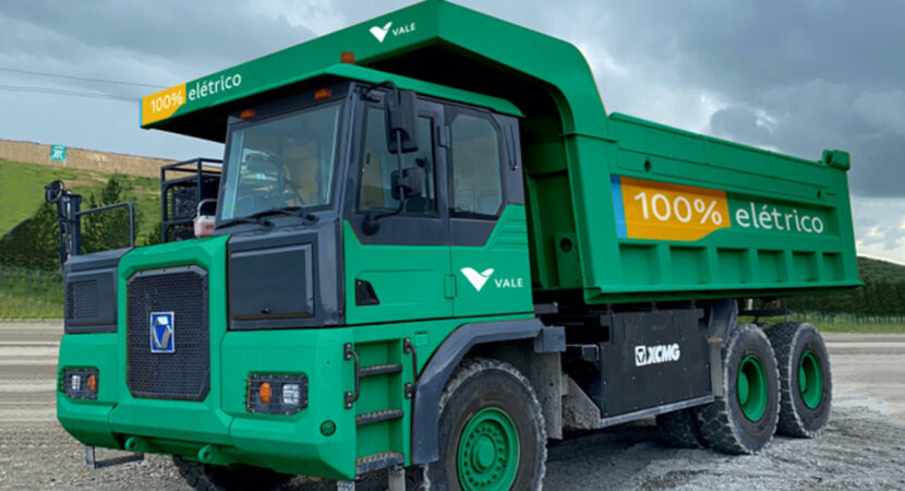 Autonomia impressionante VALE está testando os primeiros caminhões de carga elétricos do mundo para transporte de minério