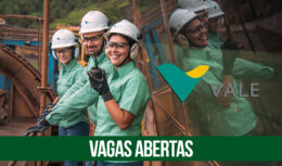 Vagas no setor da mineração Vale inicia processo seletivo com 120 oportunidades em Minas Gerais, Espírito Santo, Goiás, Maranhão, Pará e Rio de Janeiro