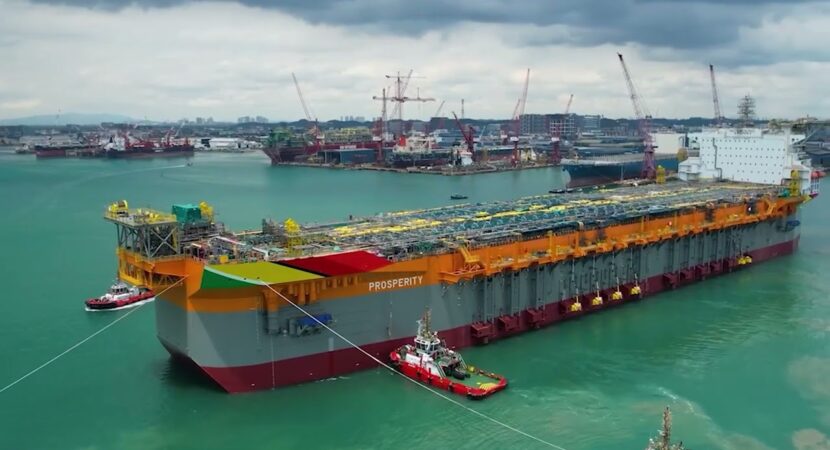 SBM Offshore avança na construção do FPSO One Guyana. O início da fabricação dos módulos topsides marcou um momento importante para o projeto