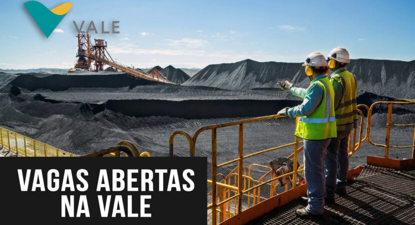 Mineradora VALE abre vacantes con oportunidades para profesionales de varias ciudades de Brasil, las postulaciones se pueden realizar en línea a través del sitio web de reclutamiento de la empresa