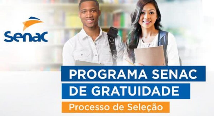 Programa de Gratuidade do SENAC abre 148 vagas em cursos gratuitos nas áreas de Tecnologia, Gastronomia, Beleza e muito mais em Pernambuco
