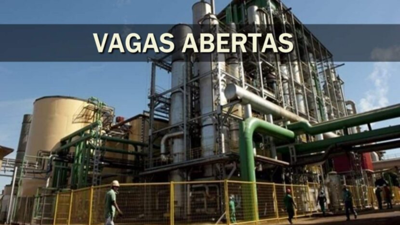 emprego - usina - vagas - São Paulo - etanol - preço ensino fundamental - técnico - ensino médio