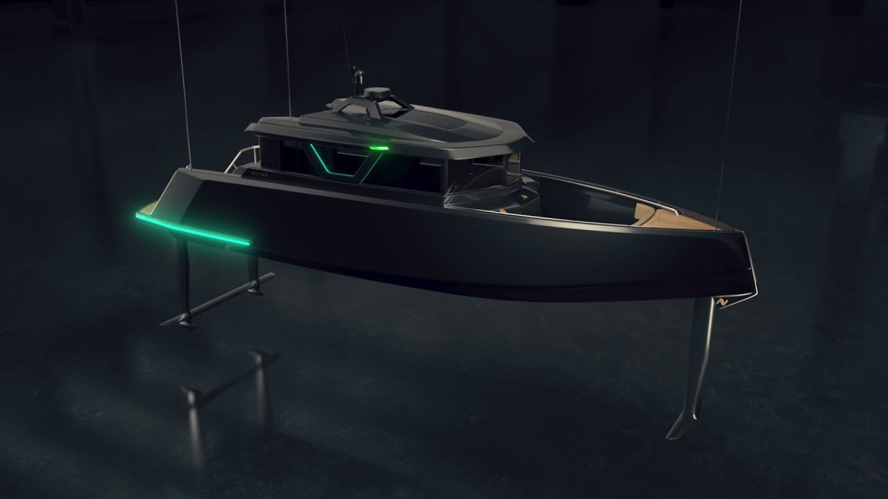 Barcos hidrofolios eletricos