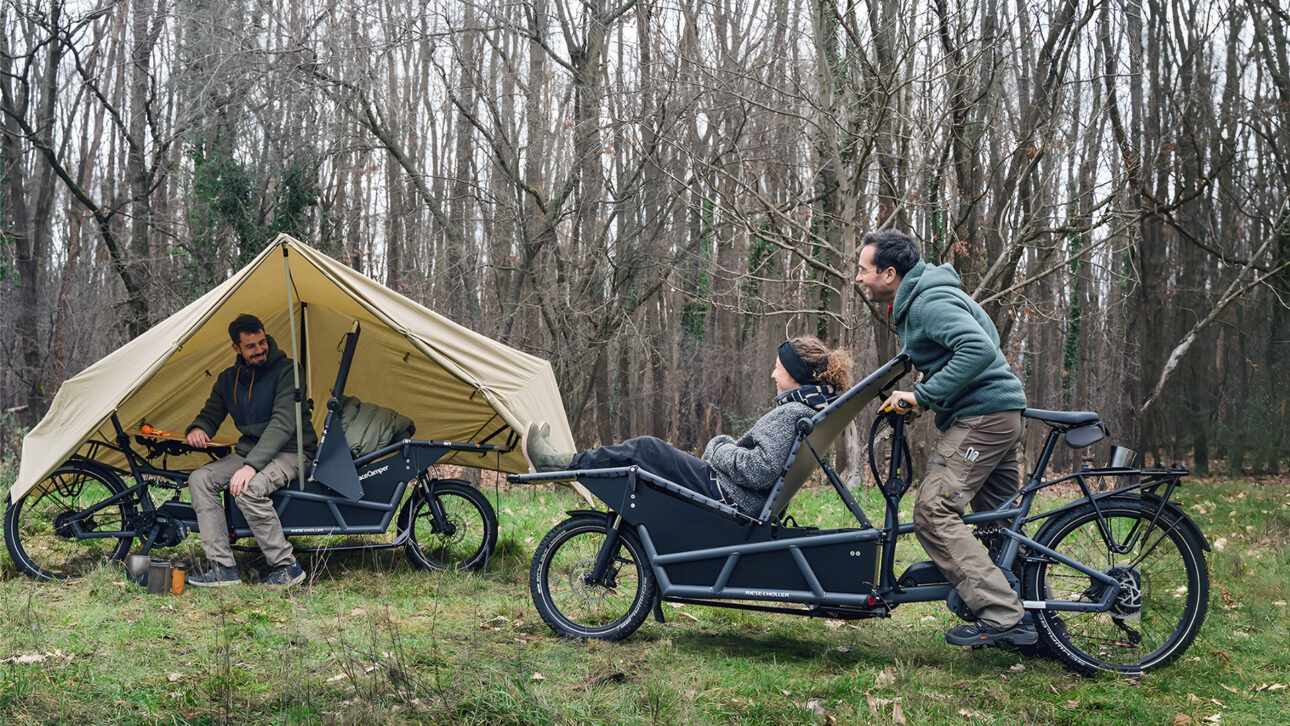 Mais cara que um CARRO novadora bicicleta eletrica se transforma em confortavel barraca de camping para suas aventuras ao ar livre