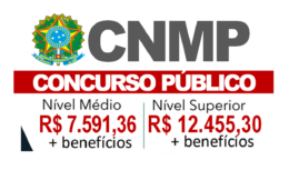 Conselho Nacional do Ministério Público (CNMP) publicou o edital do concurso público para 9 vagas imediadas, além de cadastro reserva para cargos de nível médio e superior