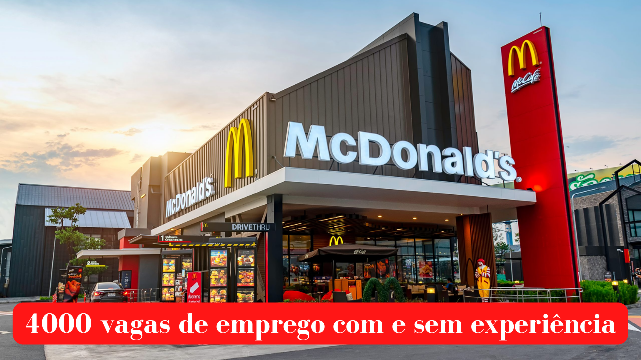 McDonald’s, uma das maiores empresas de rede de fast food do mundo, está com novos processos seletivos abertos. A rede está em plena ascensão no Brasil e está ofertando cerca de 4 mil vagas de emprego para brasileiros de diversos estados.