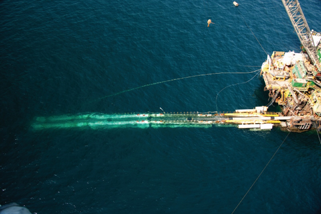 Gasoduto submarino offshore pré-sal