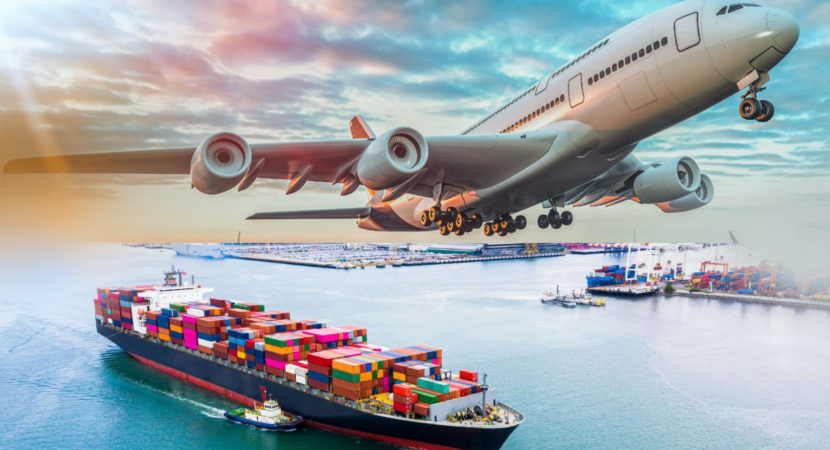 transporte por navios e aviões que a Shopee, Shein e AlixExpress utilizam