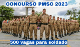 As inscrições para participar do concurso público da PMSC já estão abertas! O processo irá recrutar 500 soldados para integrar a Polícia Militar de Santa Catarina.
