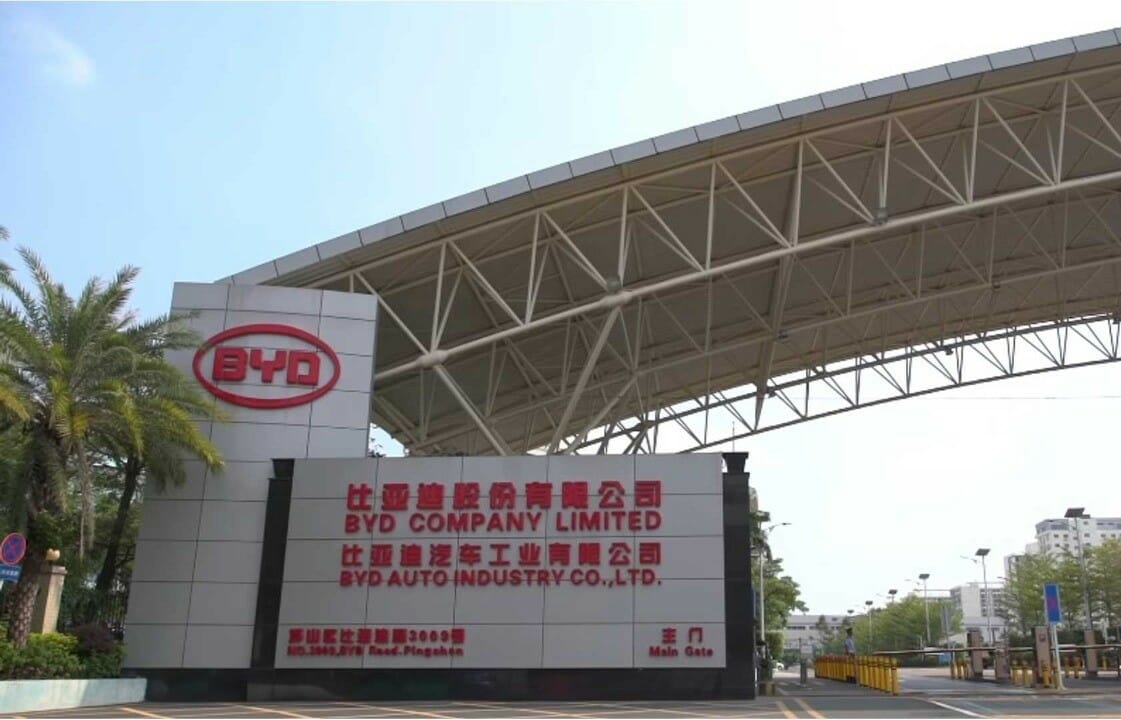 Fabrica da BYD na China e que vai ter em Camaçari