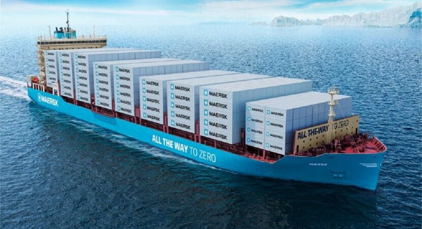 Primeiro navio movido a metanol do mundo da Maersk zarpa nesta semana 