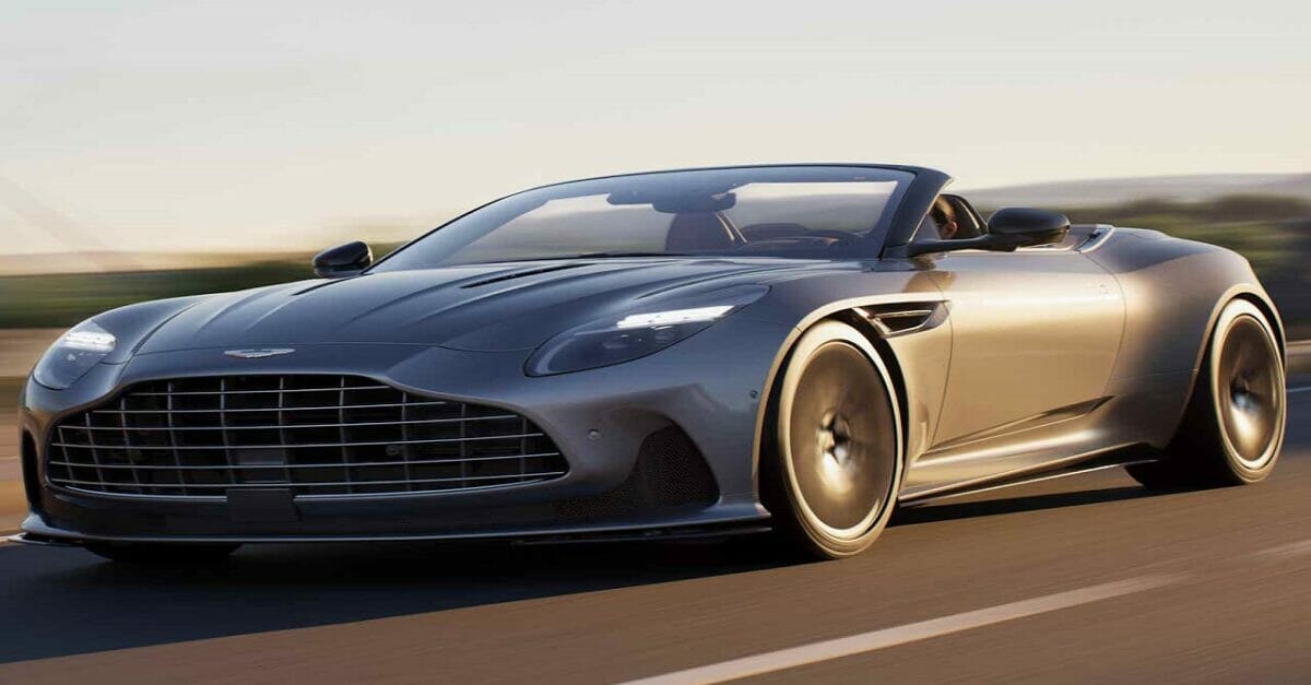 Aston Martin revela super conversível DB12 Volante com motor V8 capaz de acelerar de 0 a 100 km/h em apenas 3,6 segundos