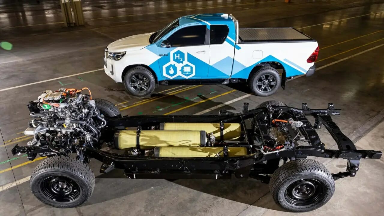 Toyota inicia produção da revolucionária Hilux movida a hidrogênio com 600 km de autonomia