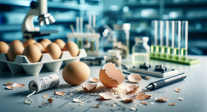 Cascas de ovos de galinha podem ser a resposta para o desenvolvimento de sistemas de armazenamento de baterias recarregáveis mais seguros, sustentáveis e econômicos 