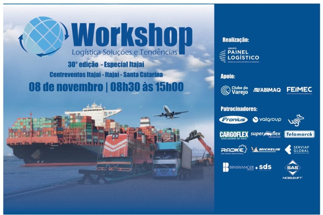Falta uma semana para o maior o maior workshop itinerante de logística em Itajaí