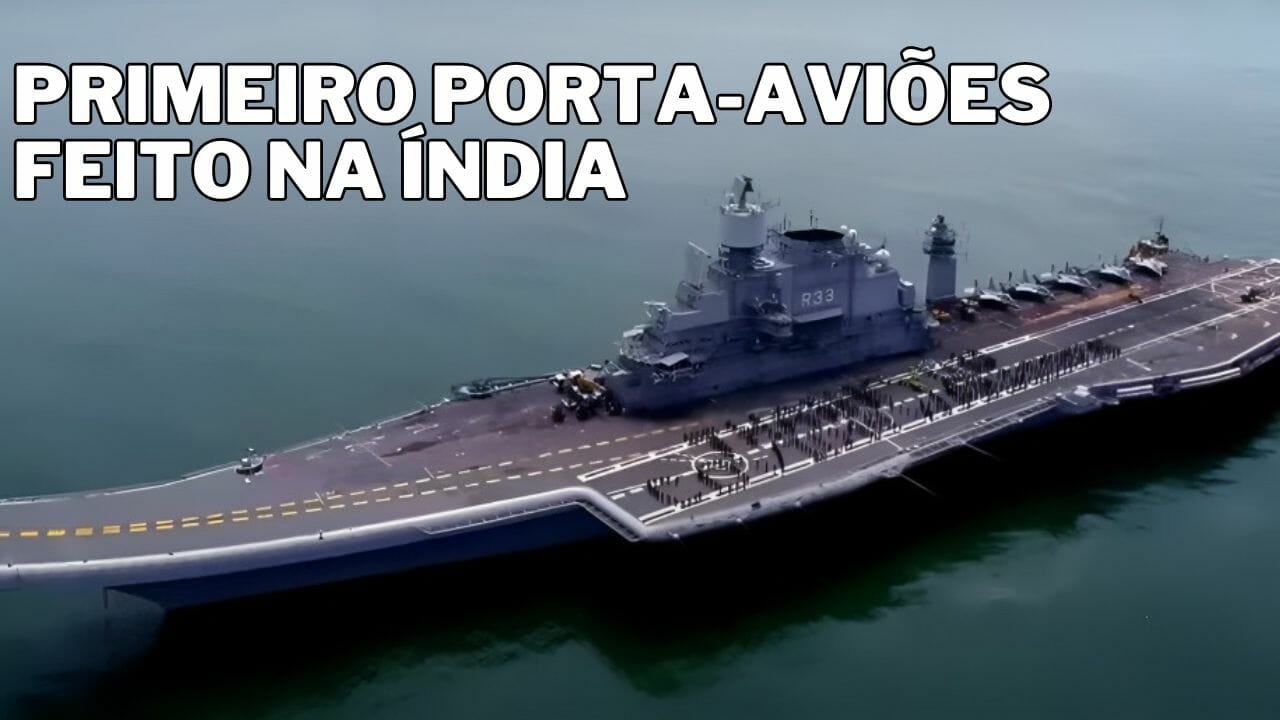 Índia realiza feito histórico com o INS Vikrant, seu primeiro porta-aviões construído nacionalmente