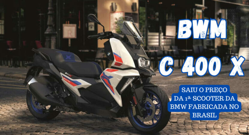 C 400 X: 1ª scooter da BMW Motorrad produzida no Brasil, será equipada com motor de 350cc e diversos recursos, incluindo controle de estabilidade e conectividade.