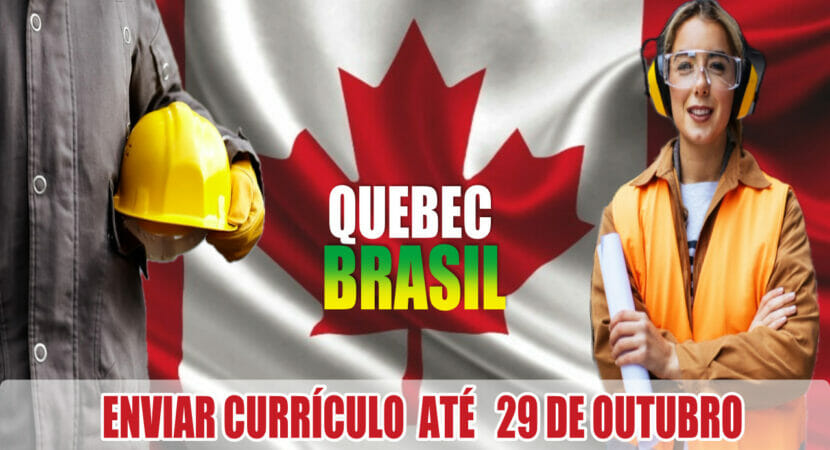 Brasil Canadá vagas de emprego para brasileiros ótimos salários