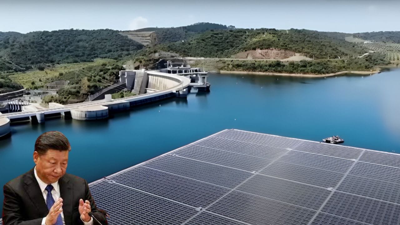 China transforma lagos inteiros em gigantes usinas solares flutuantes