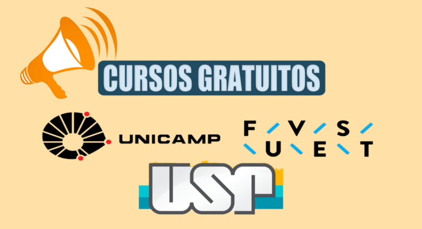 cursos gratuitos e online EAD ofertados pela melhor instituição de ensino superior do Brasil – USP, Unesp, Unicamp, Fatec e Univesp