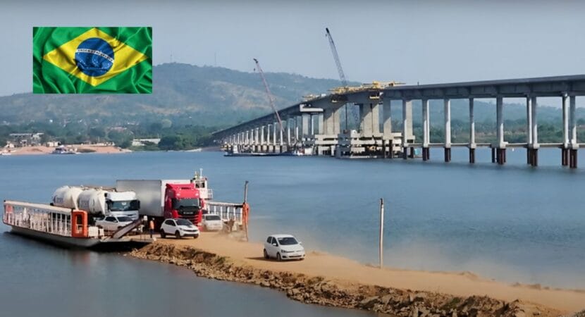 Maior ponte do Brasil sobre rio: conectando Tocantins e Pará, a Ponte Xambioá conta com 93 milhões de reais em investimentos; megaprojeto está 90% concluído