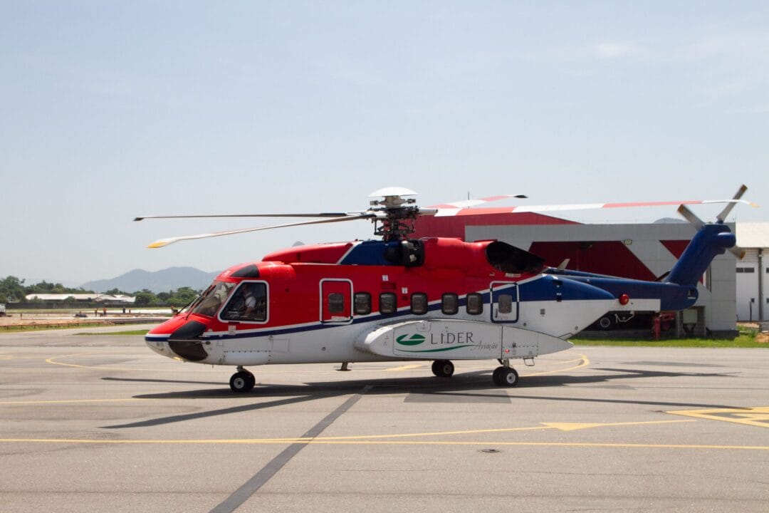 O voo inaugural do S-92, helicóptero offshore da Líder Táxi Aéreo, é um marco nas operações do Aeroporto de Maricá.