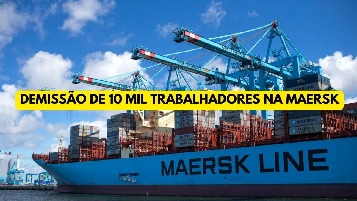 Devido à crise no setor de transporte marítimo, a Maersk espera obter uma economia de US$ 600 milhões com as medidas de corte de pessoal, até atingir a demissão de 10 mil funcionários.