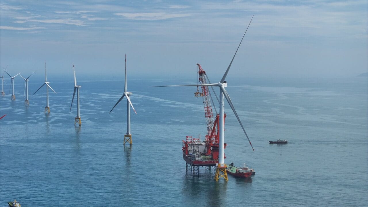 Turbina eólica, energia, offshore