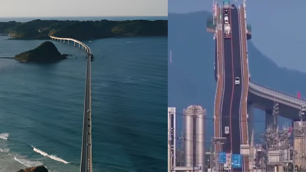 日本の驚異的な橋梁建設技術。 東洋の歴史を刻み続ける角島・江島橋