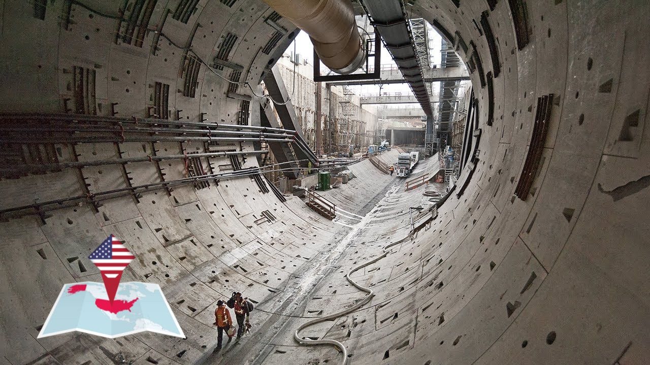 Estados Unidos transformam viaduto em túnel tecnológico: uma revolução na construção urbana em Seattle oferecendo dois andares e 4 faixas