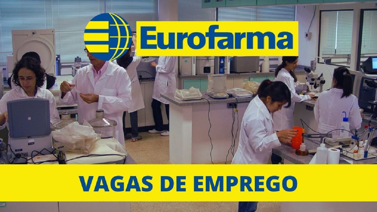 Eurofarma anuncia abertura de dezenas de vagas presenciais e home office para profissionais com e sem experiência 