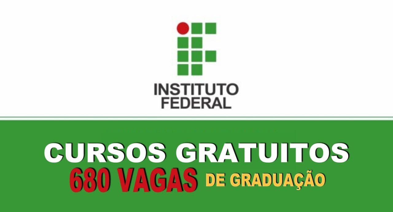 Banner do IFMS anunciando 680 vagas em cursos de graduação gratuitos.