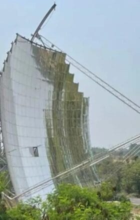 Índia deslumbra o mundo com o 'SG4 BIG DISH' o maior e mais poderoso concentrador solar já construído
