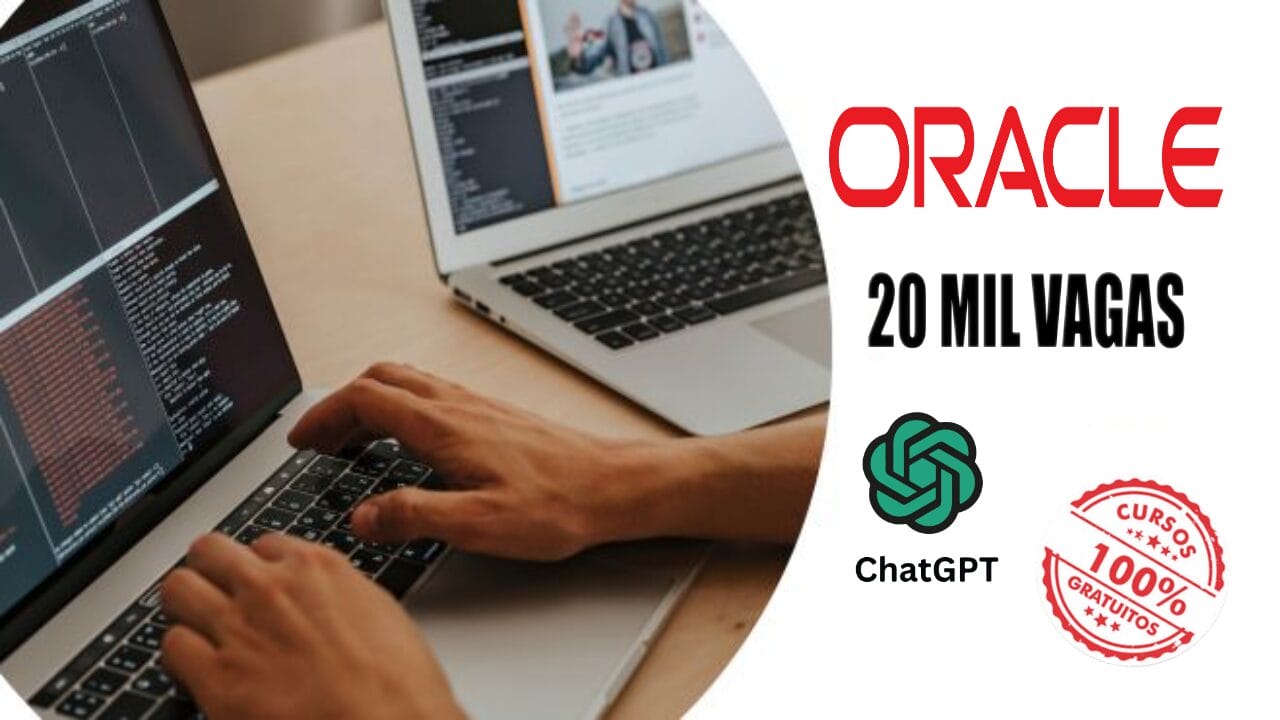 Oracle abre 20 mil vagas em cursos gratuitos em Inteligência Artificial (IA) com módulo especial em ChatGPT para profissionais da área de TI; pessoas que tem curiosidade também podem se matricular!