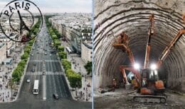 Revolucionando o transporte em Paris e na Europa, a França investe 36 bilhões de euros na Grand Paris Express, com metrôs até 52 metros de profundidade
