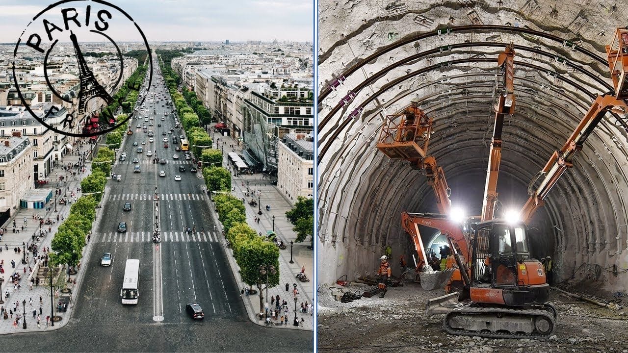 Revolucionando o transporte em Paris e na Europa, a França investe 36 bilhões de euros na Grand Paris Express, com metrôs até 52 metros de profundidade