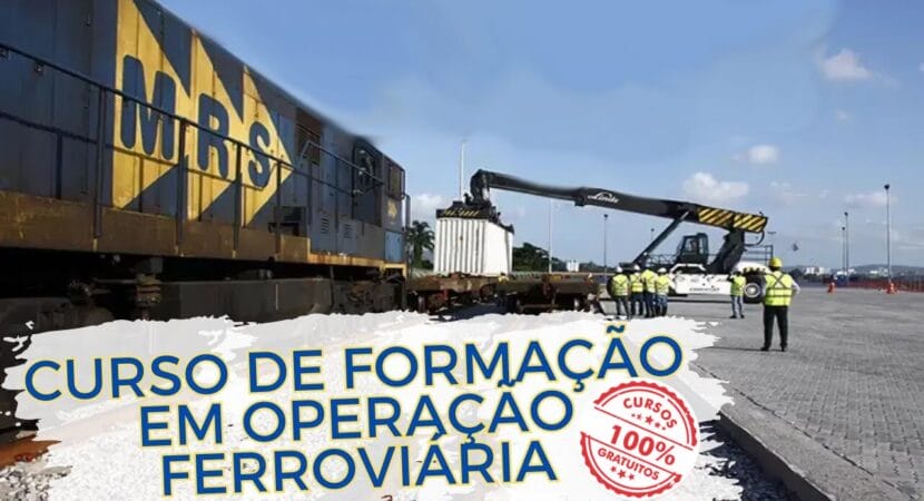 Inscrições abertas para curso gratuito de Formação em Operação Ferroviária com certificação do Senai, na MRS Logística, uma das principais empresas do setor ferroviário no Brasil