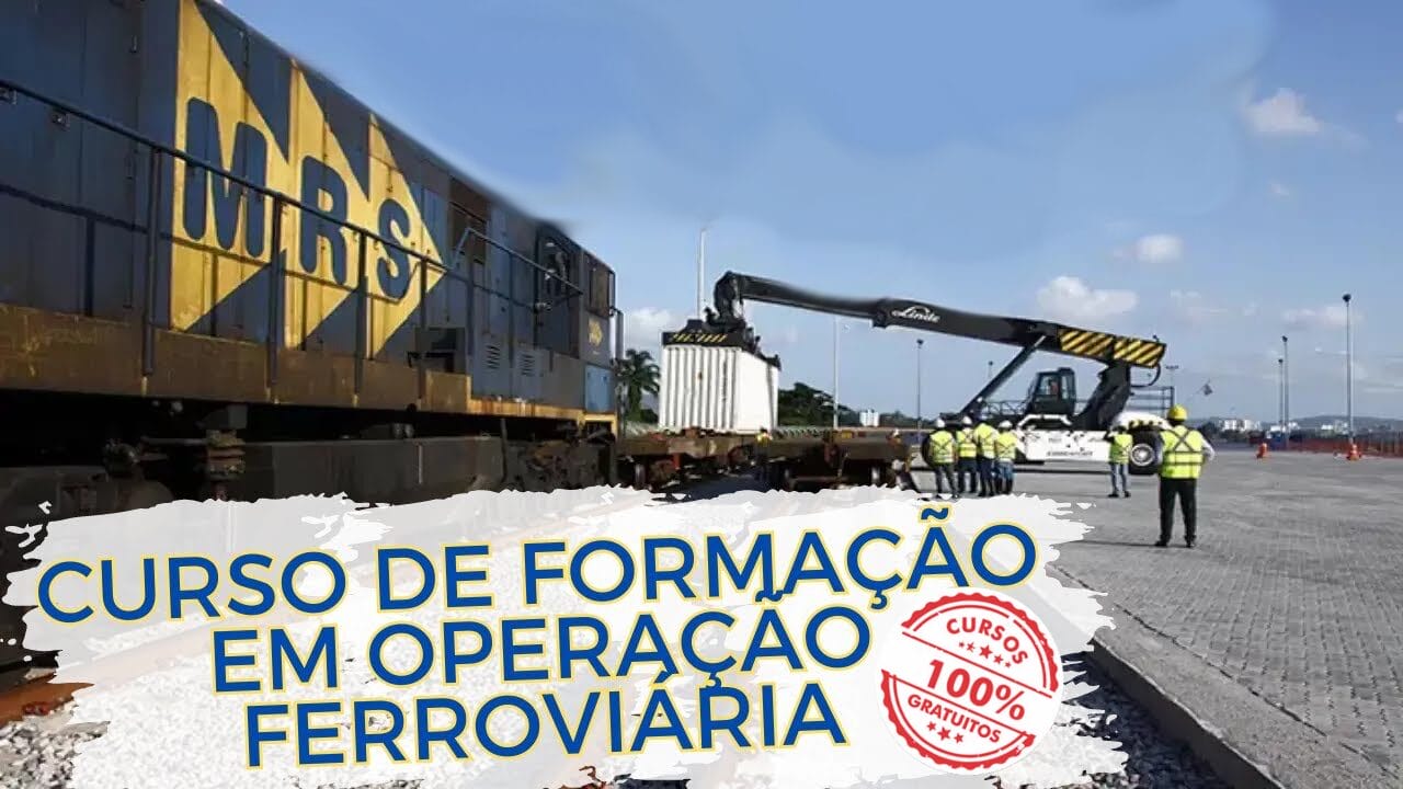 Inscrições abertas para curso gratuito de Formação em Operação Ferroviária com certificação do Senai, na MRS Logística, uma das principais empresas do setor ferroviário no Brasil