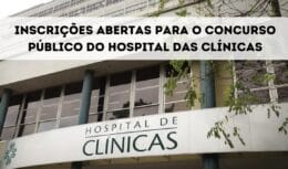 As inscrições já estão abertas para os profissionais que desejam concorrer as vagas ofertadas no concurso público Hospital de Clínicas e atuar em Porto Alegre.