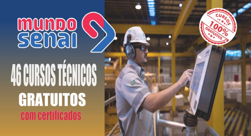 senai - cursos gratuitos - cursos técnicos - certificado - cursos online - EAD - São Paulo