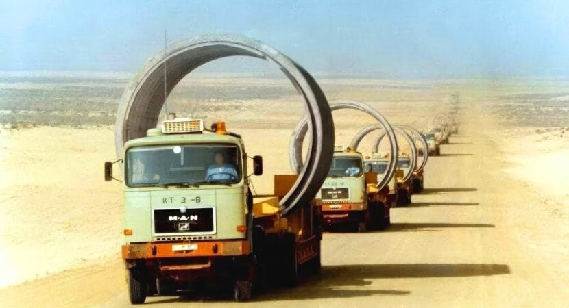 A monumental construção do Rio Artificial sob o deserto do Saara pela Líbia, com investimentos em 26 bilhões de dólares
