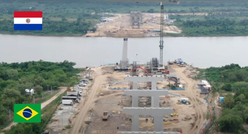Avanço na construção da Ponte Bioceânica: nova ponte que vai ligar Brasil e Paraguai