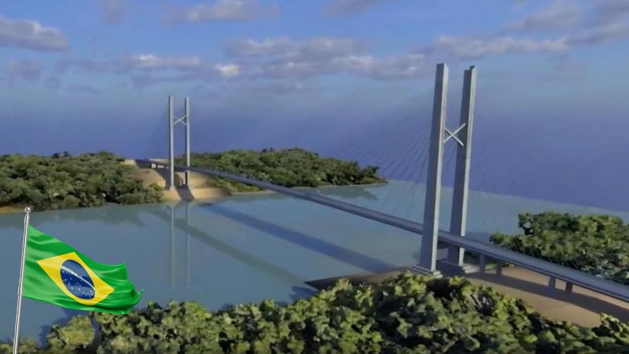 Construção: início das obras da Ponte do Xingu na BR-230 no Pará, um marco na Transamazônica, com investimentos acima de 300 milhões de reais