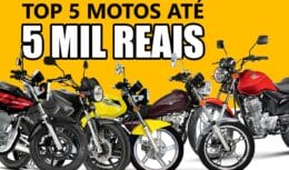 Lista exclusiva as motos mais baratas por até R$ 5.000 em 2024; motos da Honda, Yamaha e muitos outros modelos  