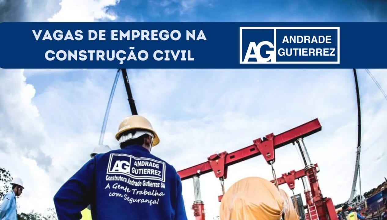 As inscrições para concorrer as vagas de emprego abertas na Andrade Gutierrez no setor da Construção Civil já estão abertas.